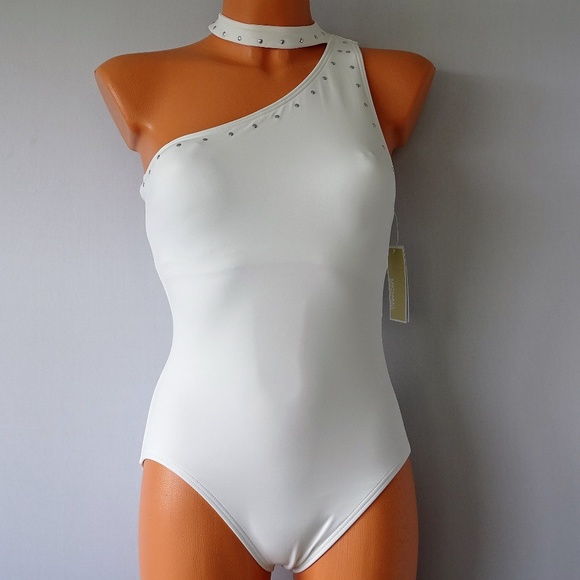 MICHAEL Michael Kors Other - Michael Kors NWT One Shoulder Studded Swimsuit